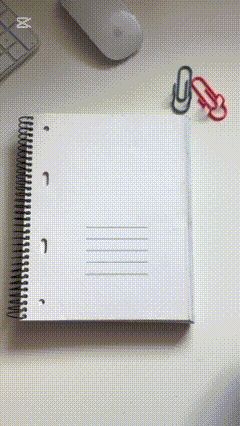 Clip sujeta boli para libreta/ Rápido, ultraútil