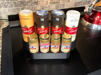 Torani Sauce and McCormick Coffee Toppings Stand