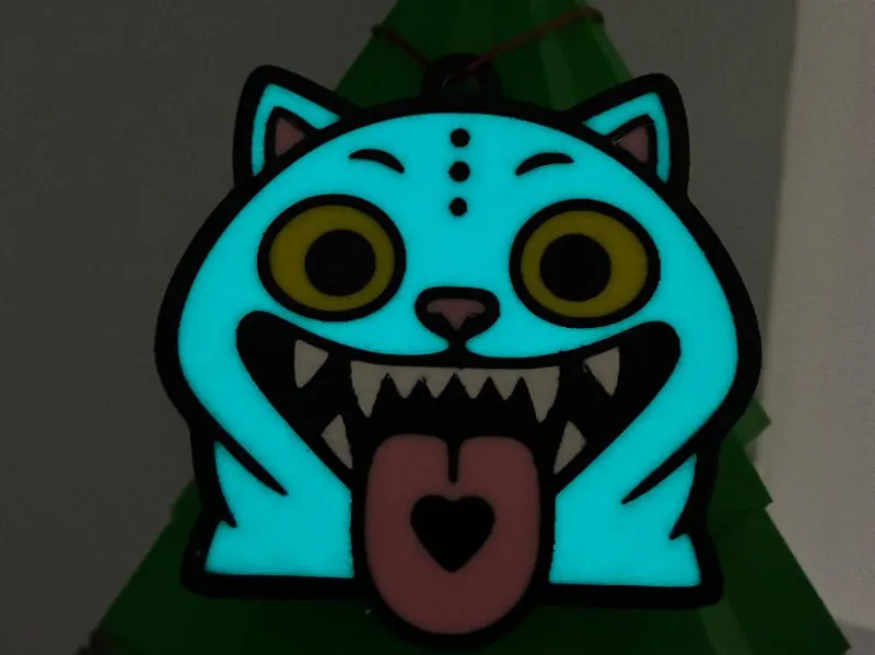 Derpy Tiger Christmas ornament 