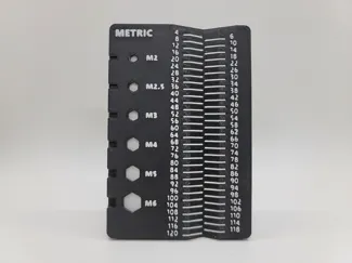 Gridfinity Screw and Nut Measurement Tool