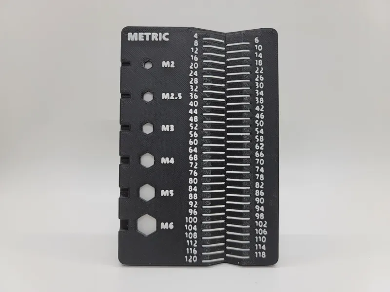 Gridfinity Screw and Nut Measurement Tool