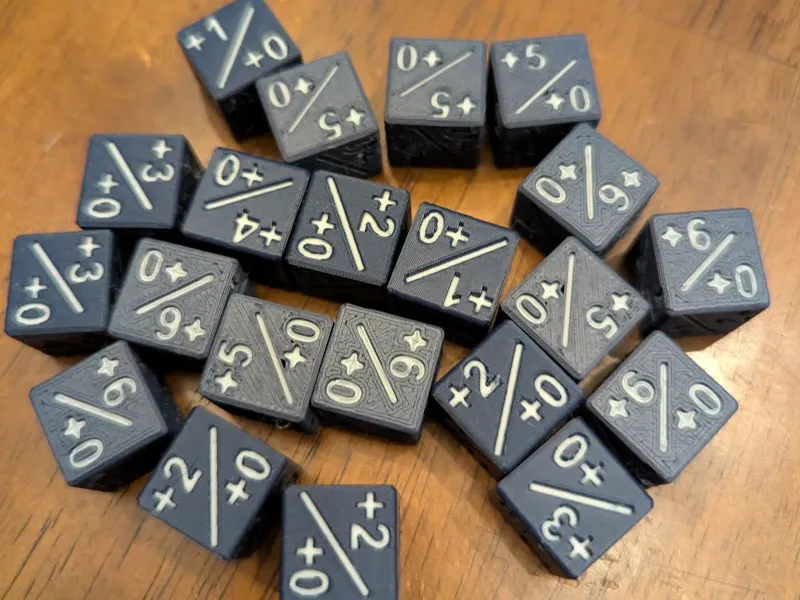 +1/+0 MTG Power counter dice