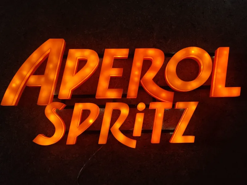 Aperol Spritz LED Schild/Schrift