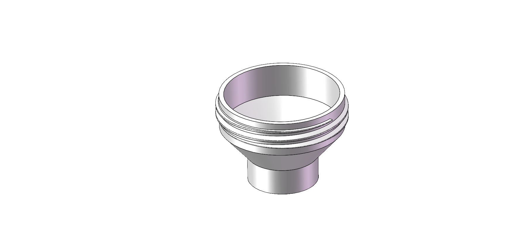 Miniatura 6 do modelo 3D 瓶口仙人——适配多种瓶口螺纹的漏斗