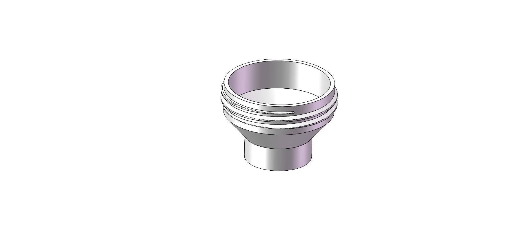 Miniatura 7 do modelo 3D 瓶口仙人——适配多种瓶口螺纹的漏斗