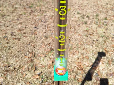 Rain Gauge Mount for a T post