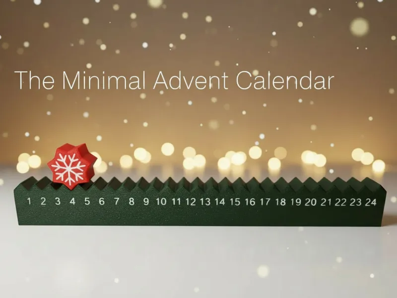 The Minimal Advent Calendar