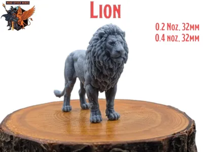 Lion - MGM Print-Ready Mini