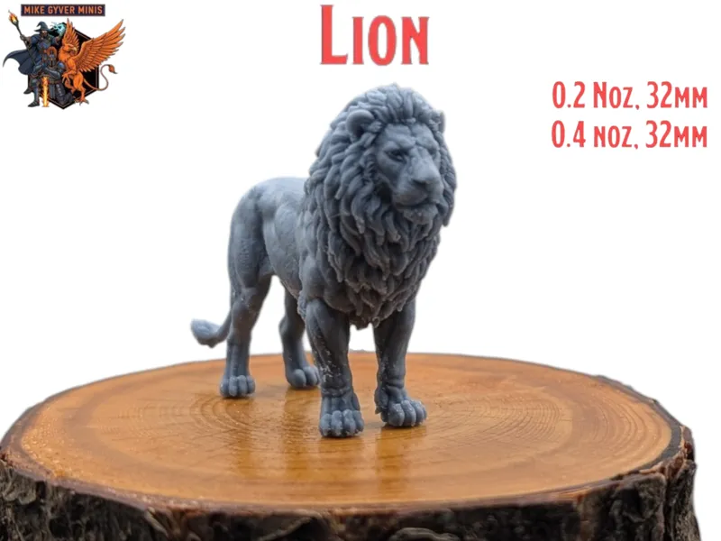 Lion - MGM Print-Ready Mini