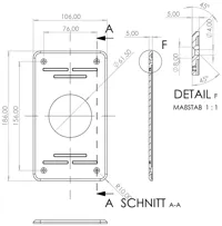 2 Stück 0.2mm layer, 2 walls, 15% infill 106x186mm