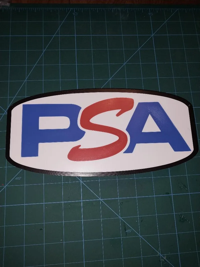PSA logo LED Lightbox