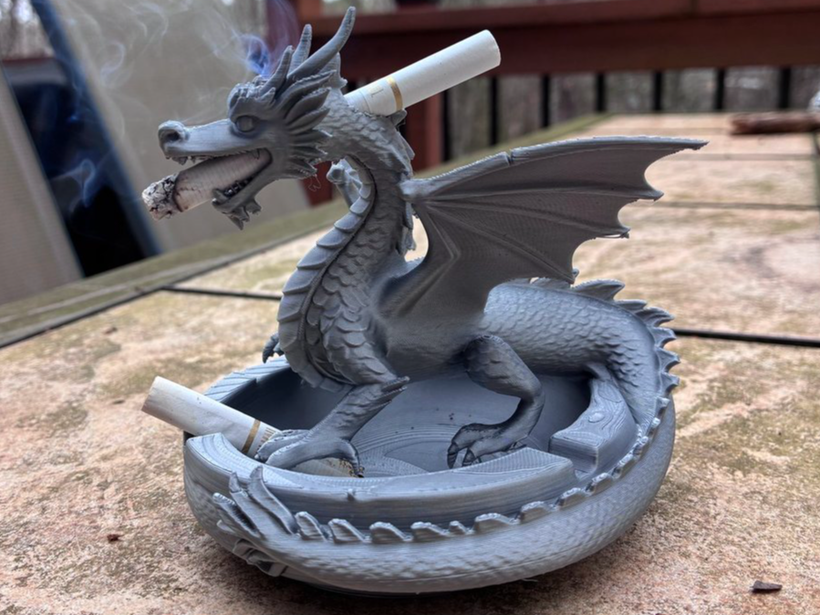 Dragon "Smoke-Breather" Ashtray - Functional Decor