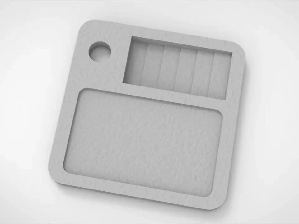 Miniatura 3 do modelo 3D 标准拓竹色卡（可无需热敏贴纸）含色卡收纳盒
