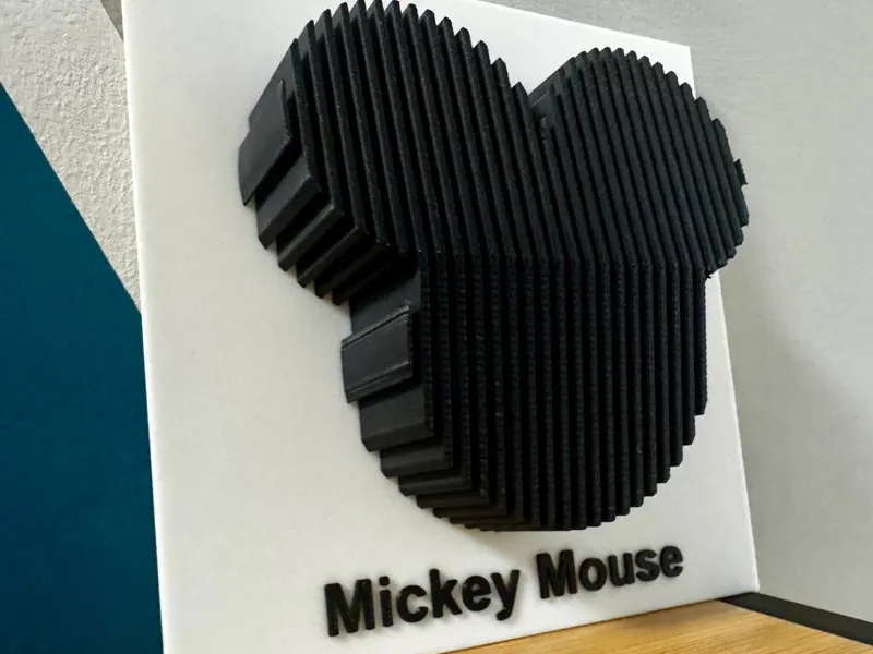 mickey mouse Layered Sculpture