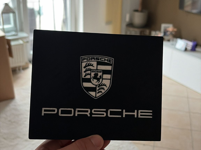 Porsche Leuchtkasten  Lampe