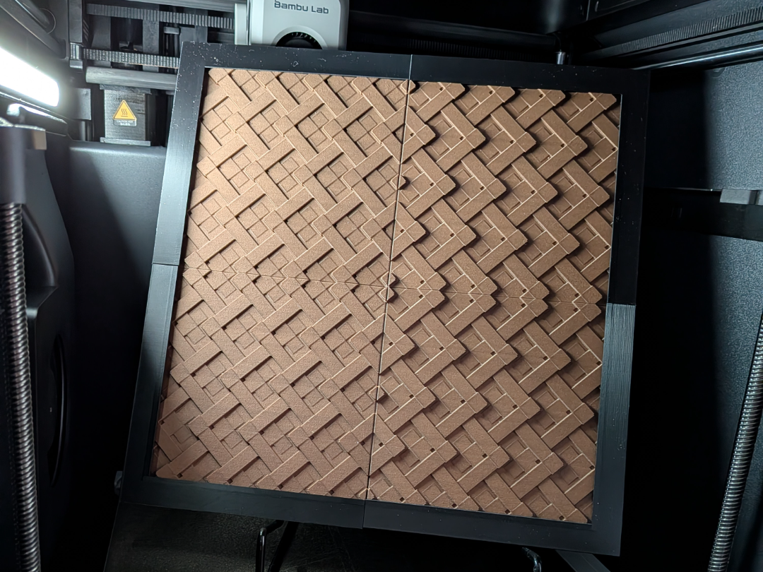 Herringbone Relief Panel – Geometric 3D Wall Art 