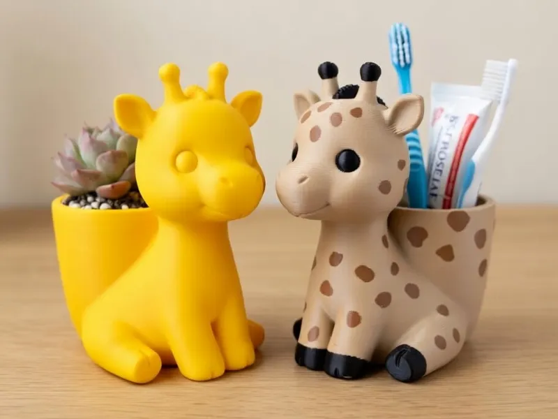 Cute Giraffe Pen Holder & Planter