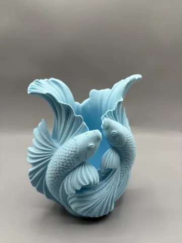 Sculpture Koi Fish Pen Holder Desk Organizer Caddy view 2