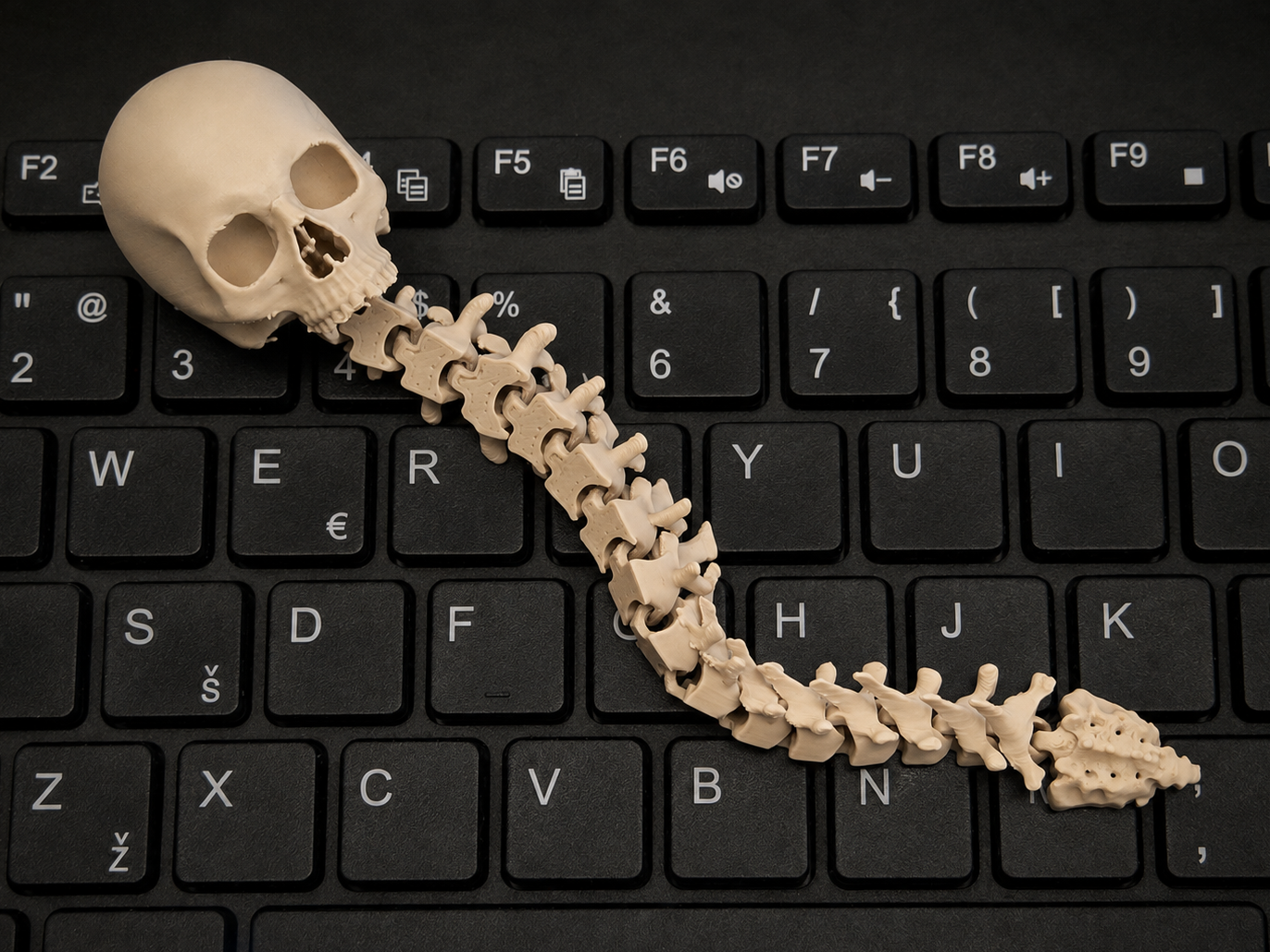 Spine Ripper. Articulated Skull Spine. Fast print - 1