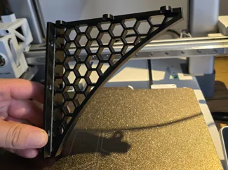 shelf support honey comb structure