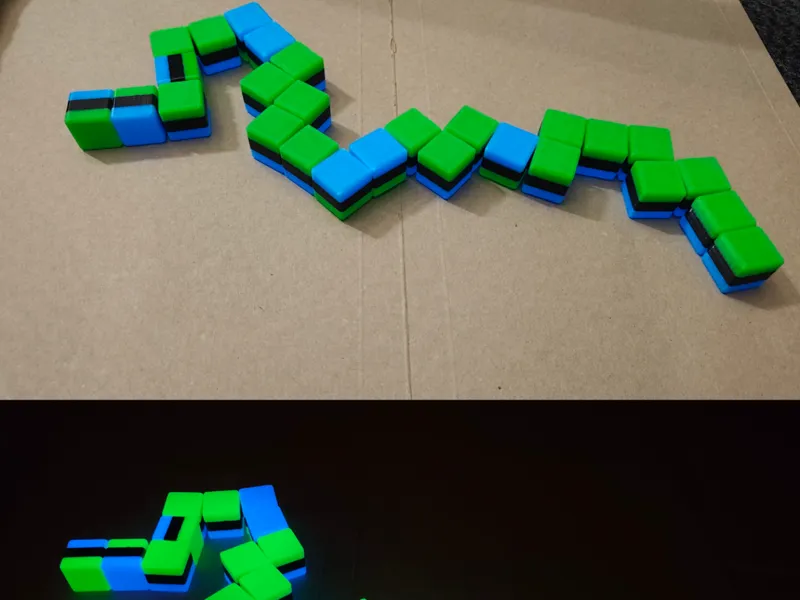Improved Cube Snake Puzzle