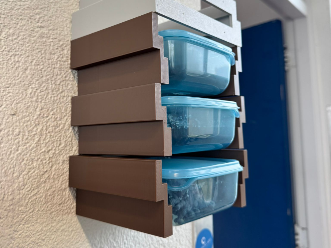 Ikea PRUTA storage box rack