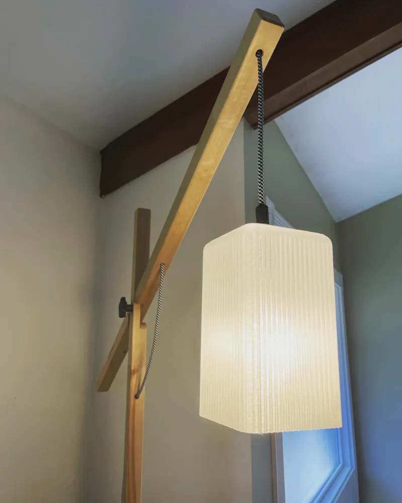 Rectangular Lampshade for a pendant light