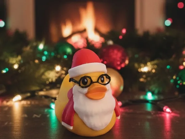 Christmas Santa Duck