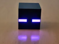 Abat-jour cube tête d'Enderman (Minecraft) — photo 2
