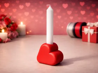Chubby Heart – Candle Holder