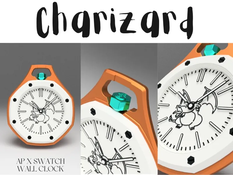 CHARIZARD - Wall Clock