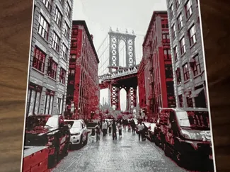 New York Manhattan Bridge Hueforge
