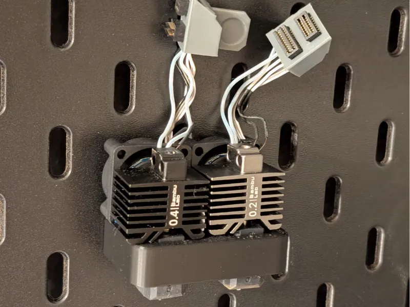 IKEA Skadis: Nozzle Holder for Bambu Lab P1-X1