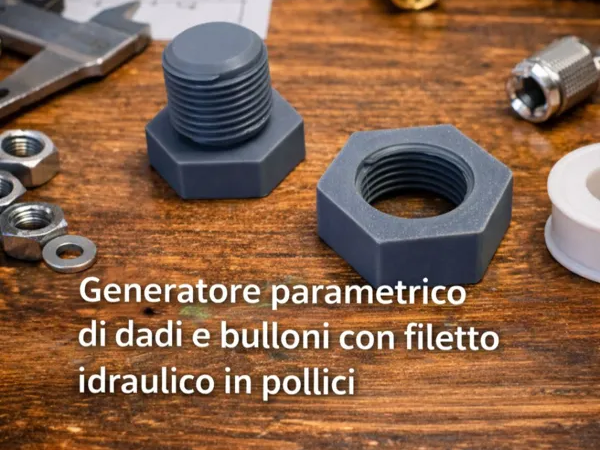 dadi e bulloni filetto in pollici fai da te
