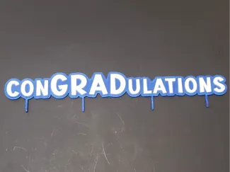 ConGRADulations Cake Topper