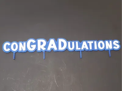 ConGRADulations Cake Topper