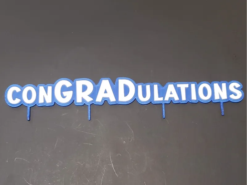 ConGRADulations Cake Topper