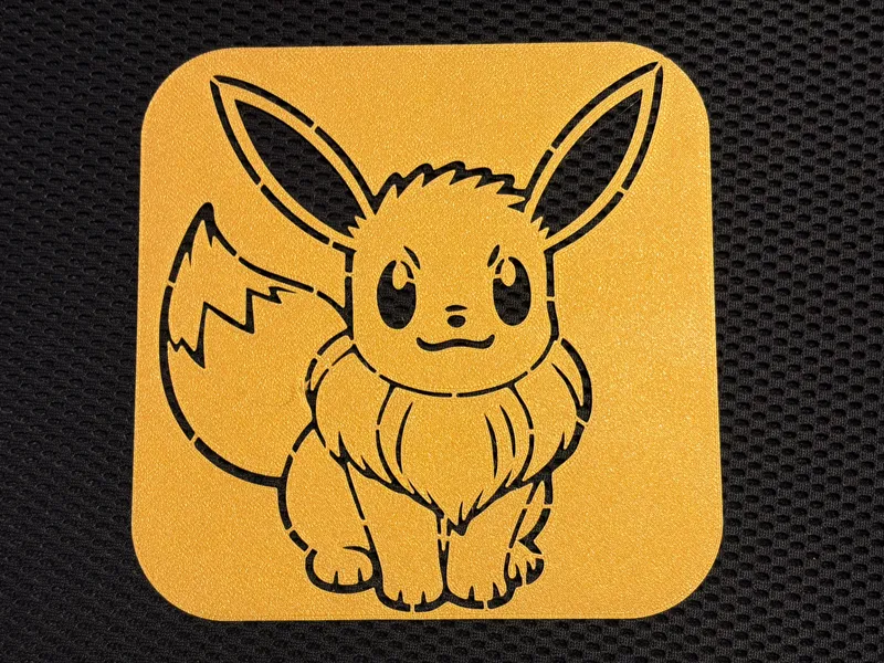 Eevee Stencil (0.5mm pencil lead)