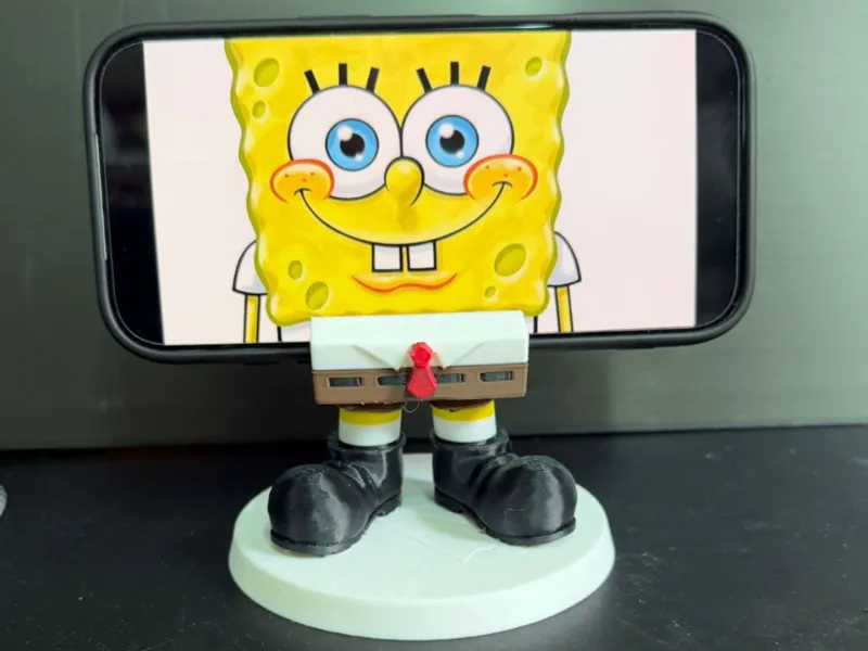 Spongebob square pants phone holder