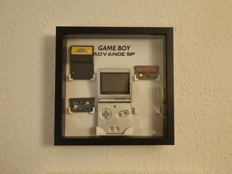 Gameboy Advance SP picture frame holder