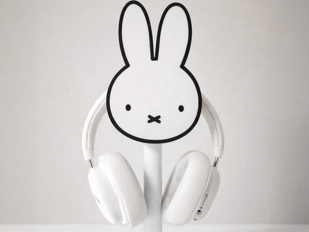 Soporte auriculares inspirado en Miffy