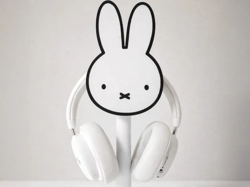 Soporte auriculares inspirado en Miffy