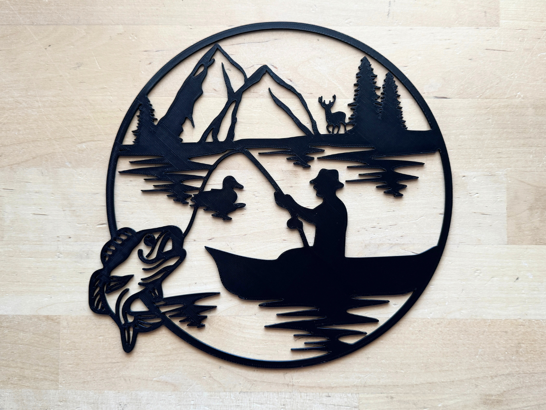 Big Bass Fishing Wall Art 