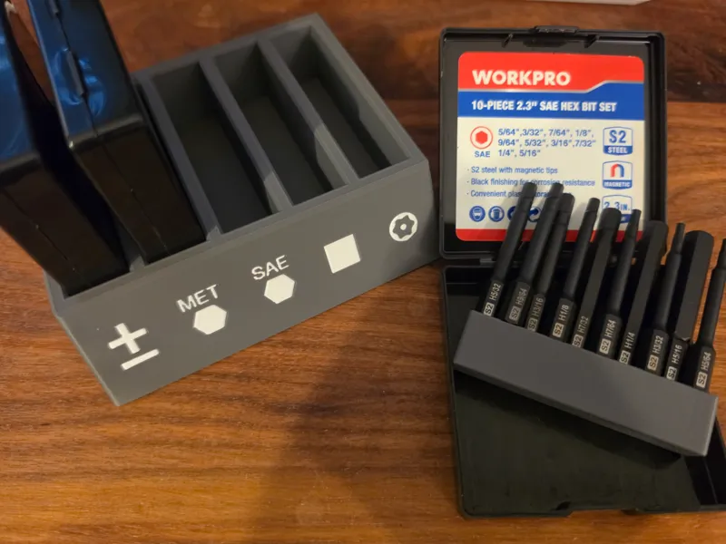 Bit Holders for WorkPro Sets | Gridfinity Compat