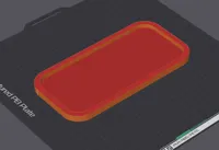 PLA plain 180*90*8mm tray; no texture sample