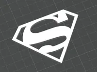Logo S de Superman imprimé en 3D — photo 1