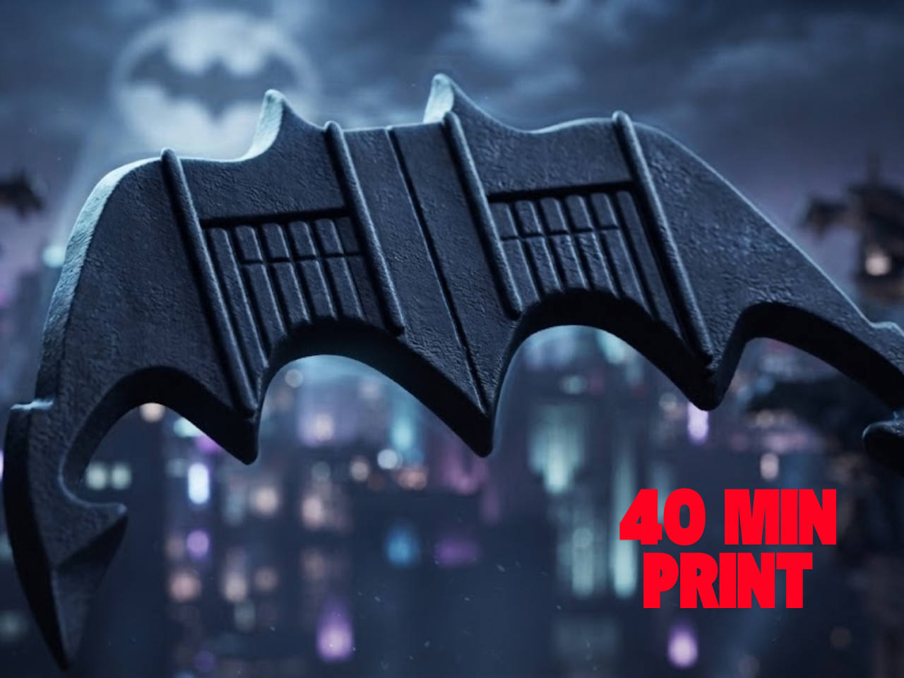 Batarang Clássico – Réplica Detalhada fast print