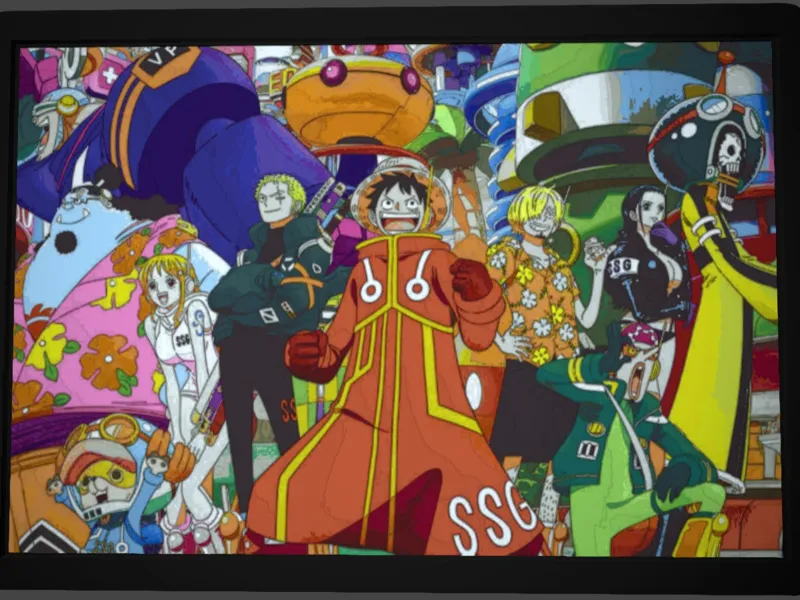 One Piece Straw-hat Crew Lithophane 