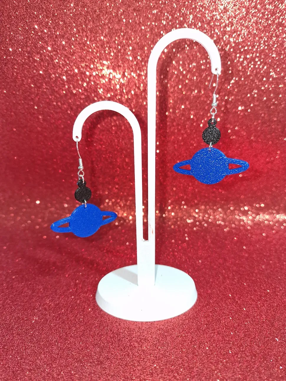 Planet earrings view 3