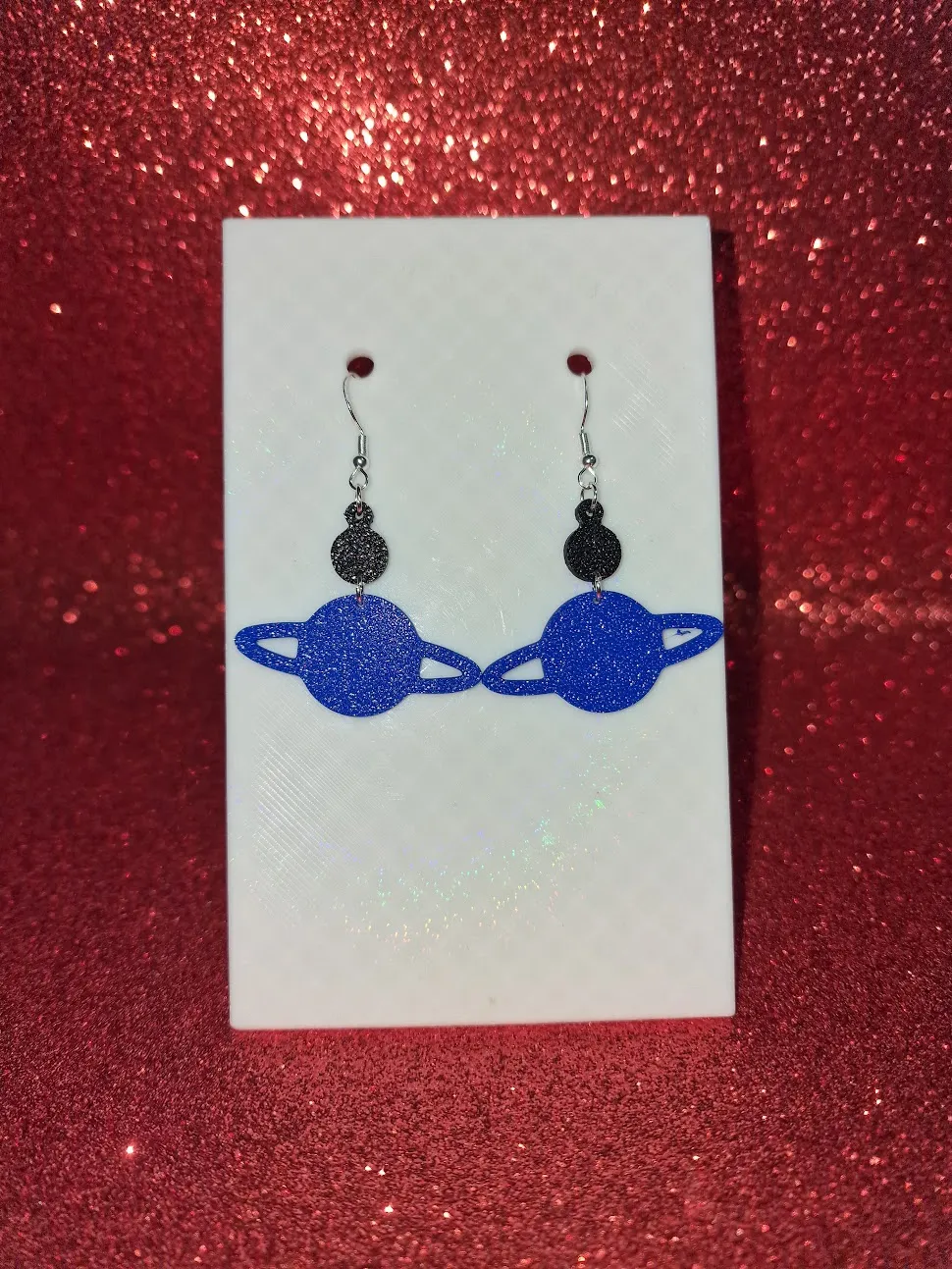 Planet earrings view 2
